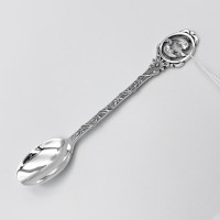 Кофейная серебряная ложка «Рыбы» (8100532f)