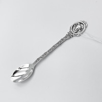 Кофейная серебряная ложка «Овен» (8100532ov)
