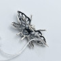 Срібна брошка «Бджілка» (6170002)