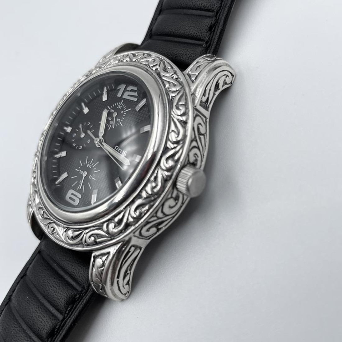 Чоловічий срібний годинник 96 корпус (7100076)