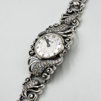Женские серебряные часы 74 (7110058)